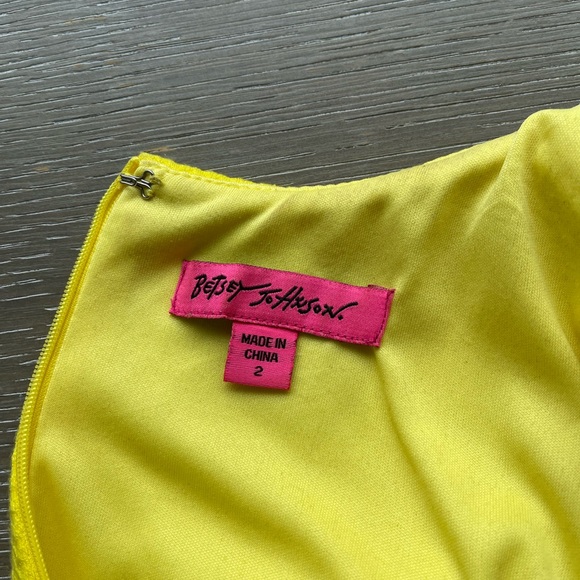 Betsey Johnson yellow dress - Picture 3 of 3